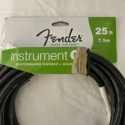GENUINE FENDER PROFESSIONAL SERIES GUITAR/INSTRUMENT CABLE, GRAY TWEED 25'  O