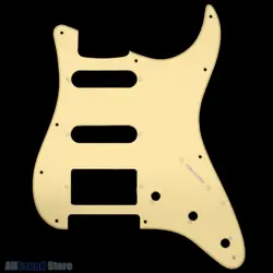1-PLY CREAM PICKGUARD FOR USA/MIM STANDARD FENDER STRATOCASTER/STRAT® HSS/SSH