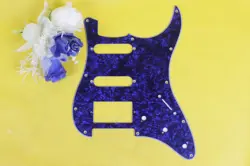 NEW GUITAR PICKGUARD HSS PICKUP FOR FENDER STANDARD PLATE BLUE PEARL