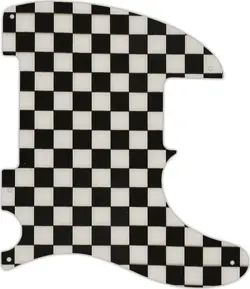 WD CUSTOM PICKGUARD FOR FENDER ESQUIRE OR TELECASTER #CK01 CHECKERBOARD GRAPHIC