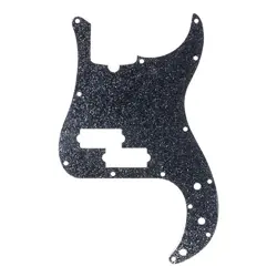 D'ANDREA PRO PICKGUARD FOR FENDER PRECISION/P-BASS - BLACK SPARKLE, DPP-PB-BKS