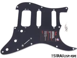 USA FENDER AMERICAN PERFORMER HSS STRATOCASTER STRAT PICKGUARD, BLACK 3 PLY