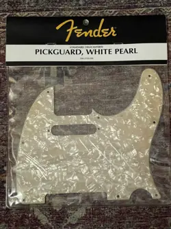 GENUINE FENDER AMERICAN STANDARD TELECASTER PICKGUARD - WHITE PEARL