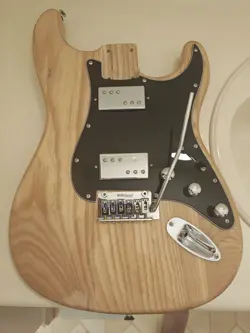 BLACK TOP STRATOCASTER BODY NORTHER MAPLE