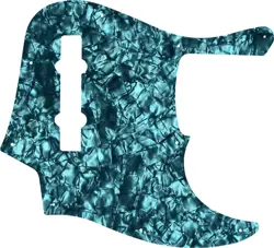 WD CUSTOM PICKGUARD FOR FENDER AMERICAN ELITE 5 STRING JAZZ BASS V #28AQ AQUA...