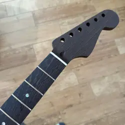 STAINLESS 22 FRET ELECTRIC GUITAR NECK WENGE NITRO SATIN FOR FENDER STRAT PART