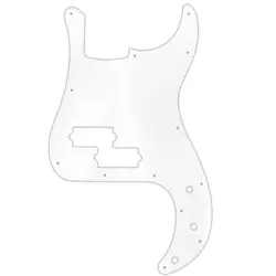 CLEAR TRANSPARENT PICKGUARD FOR FENDER PRECISION P-BASS USA MIM STANDARD 13 HOLE