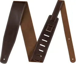 GENUINE FENDER BROKEN-IN LEATHER STRAP BROWN 2.5
