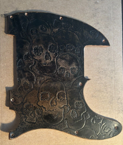 CUSTOM LEATHER PICKGUARD FITS FENDER TELECASTER TELE ESQUIRE