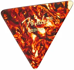 FENDER 355 TRIANGLE SHAPE GUITAR PICKS - SHELL, MEDIUM - 72-PACK (1/2 GROSS)