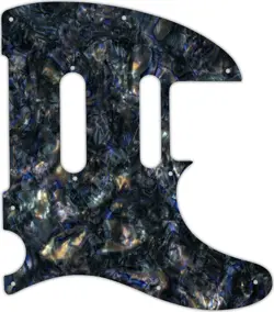 WD CUSTOM PICKGUARD FOR FENDER MODERN PLAYER TELECASTER PLUS #35 BLACK ABALONE