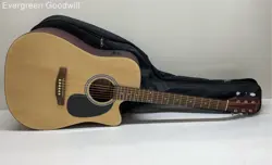 FENDER FA-25CE ACOUSTIC ELECTRIC GUITAR WITH CASE