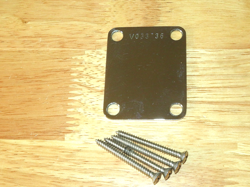 FENDER 1987 USA CHROME AMERICAN VINTAGE 57/62 FOUR BOLT STRATOCASTER NECK PLATE
