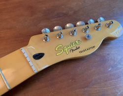 SQUIER CLASSIC VIBE TELECASTER NECK W TUNERS!  TINTED MAPLE NECK BY FENDER