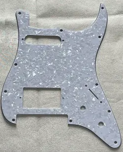CUSTOM FOR FENDER STRAT FLOYD ROSE TREMOLO HS STYLE GUITAR PICKGUARD WHITE PEARL