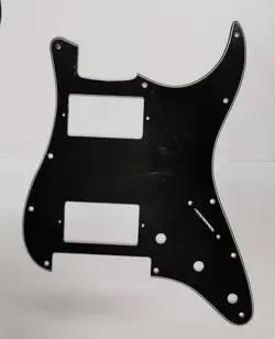 FOR  STRAT FLOYD ROSE TREMOLO HH PAF HUMBUCKER GUITAR PICKGUARD  , 3PLY BLACK