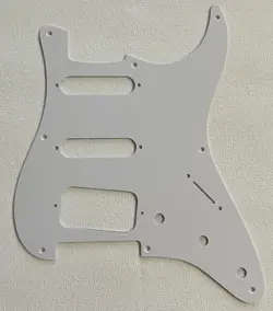 FOR FENDER US STRATOCASTER HSS 8 SCREW HOLE GUITAR PICKGUARD, 1 PLY WHITE