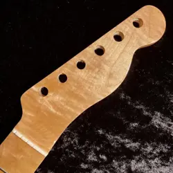 CANADIAN FLAME MAPLE ELECTRIC GUITAR NECK TELECASTER NATURAL