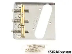 FENDER VINTERA II 50S NOCASTER BRIDGE 3 BRASS SADDLES CHROME