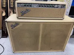 1963 FENDER SHOWMAN AMP (BLONDE) 2X15 CABINET
