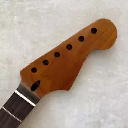 STAINLESS 22 FRET ROASTED MAPLE ST GUITAR NECK ROSEWOOD NITRO FOR FENDER STRAT