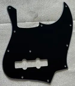 CUSTOM FOR FENDER GEDDY LEE JAZZ BASS STYLE GUITAR PICKGUARD 3-PLY BLACK