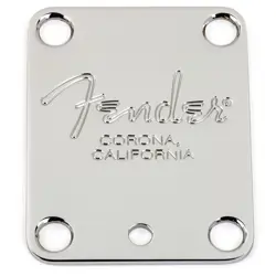 FENDER 4-BOLT AMERICAN STANDARD GUITAR NECK PLATE, CHROME