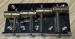 STOCK BASS GUITAR 5-STRING BRIDGE CHROME (FENDER?)