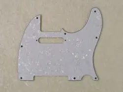 PICKGUARD 4 PLY WHITE PEARLOID FOR FENDER TELECASTER