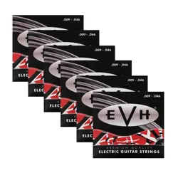 6 SETS PACKS OF EVH 946 EDDIE VAN HALEN PREMIUM ELECTRIC GUITAR STRINGS (09-46)