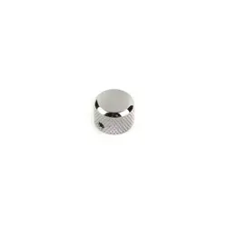GENUINE FENDER AMERICAN VINTAGE '62 JAZZ BASS KNURLED UPPER CONTROL KNOB, CHROME