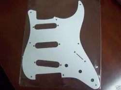NEW - GENUINE FENDER '57 STRAT PICKGUARD, S/S/S - WHITE, 099-2017-000