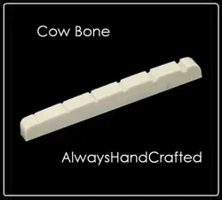 ALWAYSHANDCRAFTED SLOTTED LEFTY BONE NUT FOR FENDER GUITAR - 43MM / 1 11/16