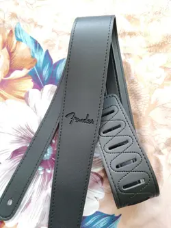 2.3'' WIDE ADJUSTABLE PU LEATHER STRAP FIT FOR FENDER ELECTRIC GUITAR BASS BROWN