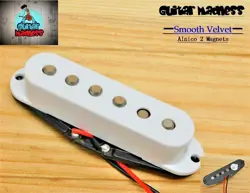 G.M. SMOOTH VELVET  ALNICO II MIDDLE PICKUP RWRP (WHITE) FOR FENDER STRATOCASTER