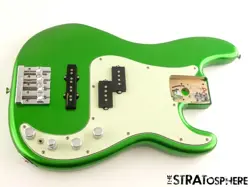USED 2021 FENDER PLAYER PLUS ACTIVE PRECISION P BASS LOADED BODY COSMIC JADE