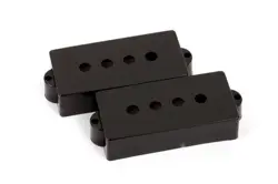 PURE VINTAGE PRECISION BASS PICKUP COVERS, BLACK (2)
