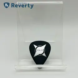 FENDER GUITAR PICK FLAGSHIP TOKYO JAPAN LIMITED 351 SILVER BLACK UNUSED NEW 3