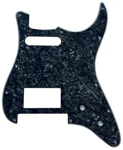 NEW FOR FENDER STRAT FLOYD ROSE TREMOLO HS GUITAR PICKGUARD 4 PLY BLACK PEARL