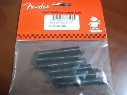 NEW GENUINE FENDER TREMOLO TENSION SPRINGS (6) - BLACK, 001-8671-049