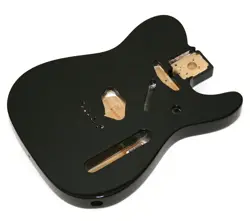 GENUINE FENDER MEXICO TELE/TELECASTER SS ALDER BODY VINTAGE BRIDGE MOUNT - BLACK
