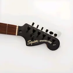 LOADED 2001 FENDER SQUIER SATIN FAT STRATOCASTER ROSEWOOD NECK MATTE BLACK  22