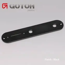 NEW GOTOH CONTROL PLATE FOR FENDER GUITAR TELECASTER TELE W/ SCREWS - BLACK
