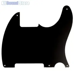 BLACK BAKELITE 5-HOLE 1-PLY PICKGUARD FOR FENDER TELE ESQUIRE TELECASTER