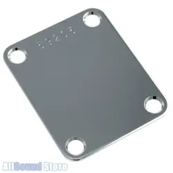 GOTOH NBS-3 STAMPED SERIAL NUMBER NECK PLATE FITS FENDER GUITAR & BASS - CHROME