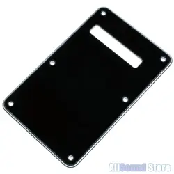 BLACK 3-PLY BACK PLATE TREMOLO COVER FOR USA MIM FENDER STRATOCASTER STRAT -NEW
