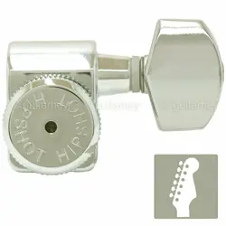 NEW HIPSHOT STAGGERED TUNERS KIT FENDER� DIRECTROFIT� LOCKING 21:1 - NICKEL