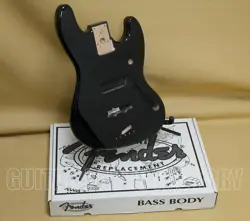 099-8008-706 GENUINE FENDER STANDARD SERIES BLACK J JAZZ BASS ALDER BODY