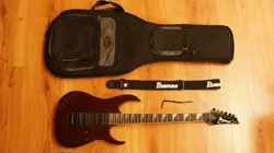 IBANEZ RG270DX RASPBERRY RED WITH FENDER BAG, ALSO STRAP, TREM BAR AND CORD