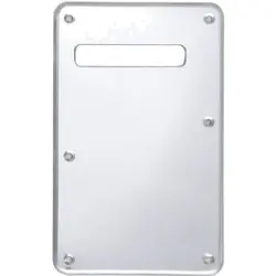 UPGRADE YOUR FENDER STRAT WITH 6-HOLE CHROME MIRROR ACRYLIC TREMOLO BACKPLATE